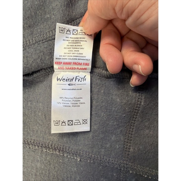 Weird Fish Grey Transom Full Zip Macaroni Jacket Men's Medium Outdoor Rugged - Picture 10 of 10
